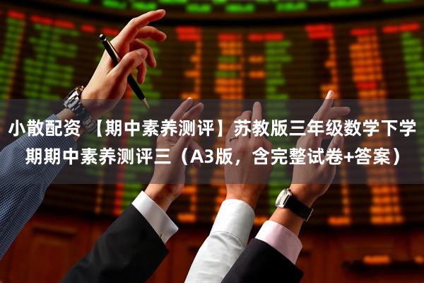 小散配资 【期中素养测评】苏教版三年级数学下学期期中素养测评三（A3版，含完整试卷+答案）