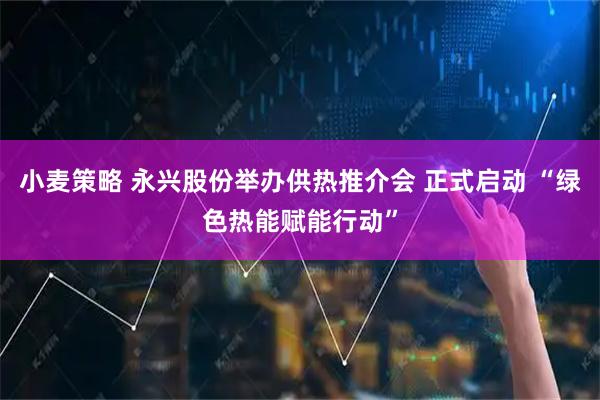 小麦策略 永兴股份举办供热推介会 正式启动 “绿色热能赋能行动”