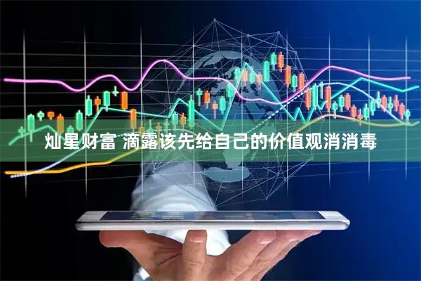 灿星财富 滴露该先给自己的价值观消消毒