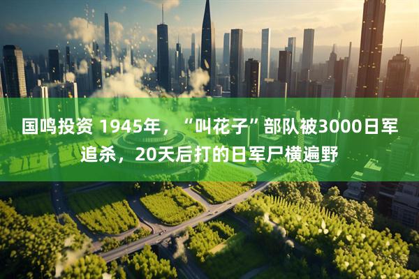 国鸣投资 1945年，“叫花子”部队被3000日军追杀，20天后打的日军尸横遍野