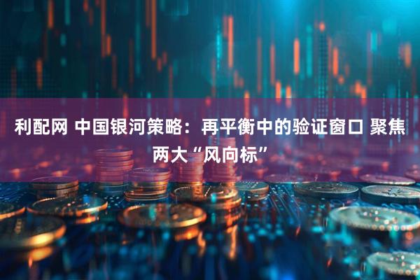 利配网 中国银河策略:再平衡中的验证窗口 聚焦两大“风向标”